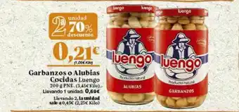 Gadis 2a Unidad -50% Garbanzos O Albias Cocidas Luengo oferta