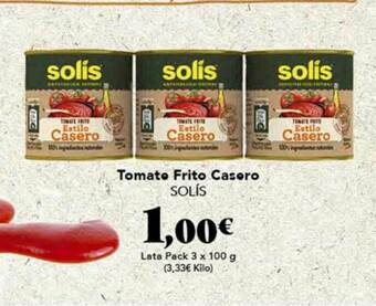 Gadis Tomate Frito Casero Solís oferta