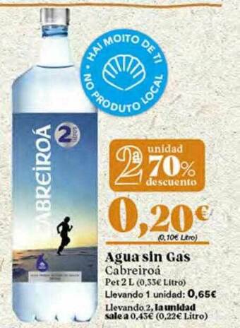 Gadis 2a Unidad 70% Descuento Agua Sin Gas Cabreiroa oferta