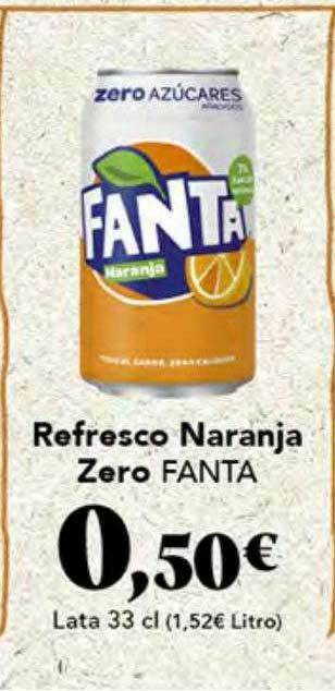 Gadis Refresco Naranja Zero Fanta oferta