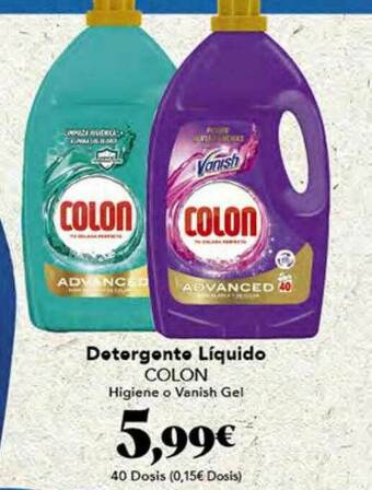 Gadis Detergente Líquido Colon oferta