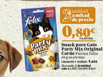 Gadis Snack Para Gato Party Mix Original Carne Purina Felix oferta