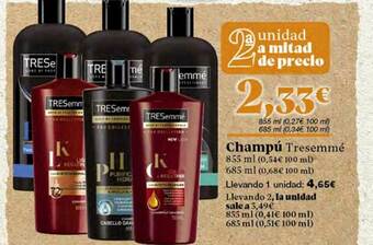 Gadis Champú Tresemmé oferta