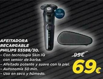 Hipercor Afeitadora Recargable Philips S5588 30 oferta