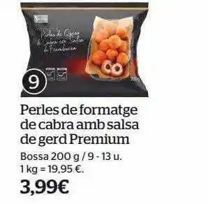 La Sirena Perles De Formatge De Cabra Amb Salsa De Gerd Premium oferta