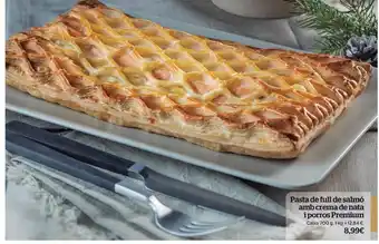 La Sirena Pasta De Full De Salmó Amb Crema De Nata I Porros Premium oferta