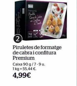 La Sirena Piruletes De Formatge De Cabra I Confitura Premium oferta