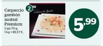 La Sirena Carpaccio Gambón Austral Premium oferta