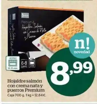 La Sirena Hojaldre Salmón Con Crema Nata Y Puerros Premium oferta