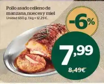 La Sirena Pollo Asado Relleno De Manzana Nueces Y Miel oferta