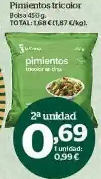 La Sirena Pimientos Tricolor oferta
