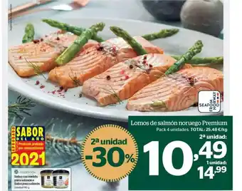La Sirena 2a Unidad -30% Lomos De Salmón Noruego Premium oferta