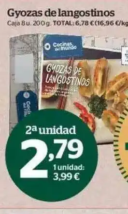 La Sirena Gyozas De Langostinos oferta