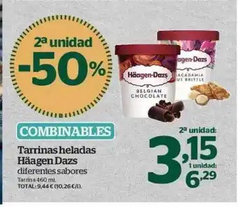 La Sirena 2a Unidad -50% Tarrinas Heladas Häagen Dazs oferta