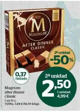 La Sirena 2a Unidad -50% Magnum After Dinner Clàssic oferta