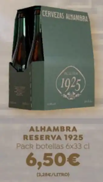 Supermercados Plaza Alhambra Reserva 1925 Pack Botellas 6 x 33 cl oferta