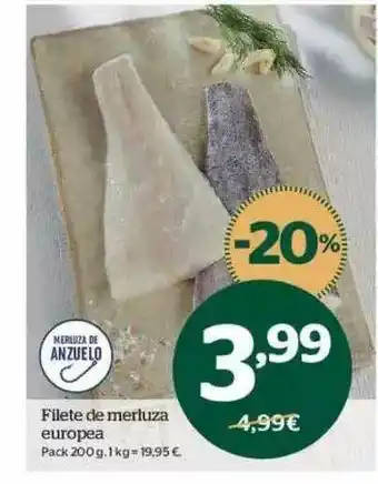 La Sirena Filete De Merluza Europea oferta
