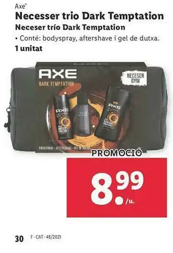 Lidl Axe Necesser Trio Dark Temptation Neceser Trio Dark Temptation oferta