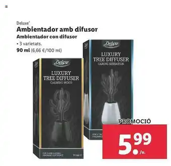 Lidl Deluxe Ambientador Amb Difusor oferta