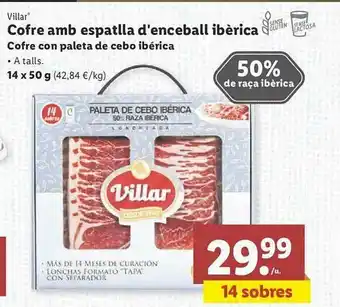 Lidl Villar Cofre Con Paleta De Cebo Ibérica oferta