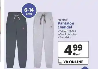 Lidl Pepperts! Pantalón Chándal oferta