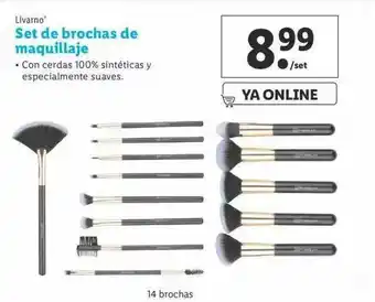 Lidl Livarno Set De Brochas De Maquillaje oferta