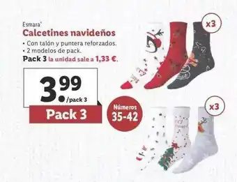 Lidl Esmara Calcetines Navideños oferta
