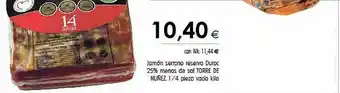 Cash Ifa Jamón Serrano Reserva Duroc 25% Menos De Sals Torre De Nunez oferta