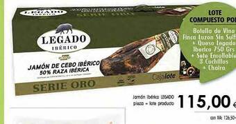 Cash Ifa Jamón Ibérico Legado Pieza + Lote Producto oferta