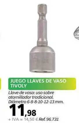 Coferdroza Juego Llaves De Vaso Tivoly oferta