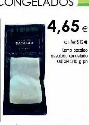 Cash Ifa Lomo Bacalao Desalada Congelado Outon oferta