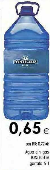 Cash Ifa Agua Sin Gas Fontecelta oferta