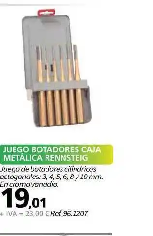 Coferdroza Juego Botadores Caja Metálica Rennsteig oferta