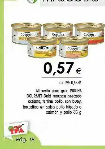 Cash Ifa Alimento Para Gato Purina Gourmet Gold Mousse Pescado Océano Terrine Pollo Con Buey Bocaditos En Salsa Pollo Hígado O Salmón oferta