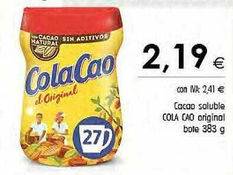 Cash Ifa Cacao Soluble Cola Cao Original oferta