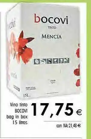 Cash Ifa Vino Tinto Bocovi Bag In Box oferta