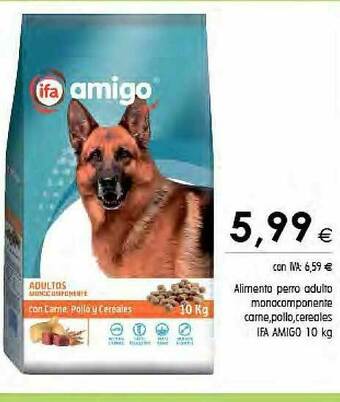Cash Ifa Alimento Perro Adulto Monocomponente Carne Pollo Cereales Ifa Amigo oferta
