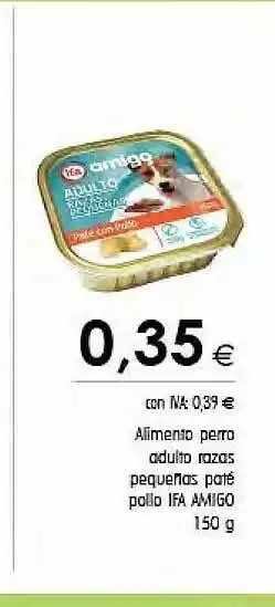 Cash Ifa Alimento Perro Adulto Razas Pequeñas Paté Pollo Ifa Amigo oferta