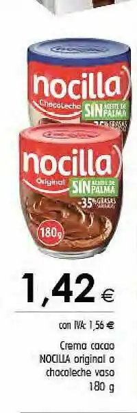 Cash Ifa Crema Cacao Nocilla Original O Chocoleche Vaso oferta