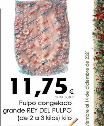 Cash Ifa Pulpo Congelado Grande Rey Del Pulpo oferta