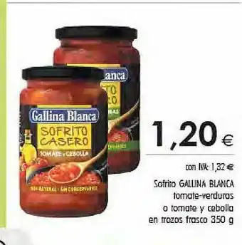 Cash Ifa Sofrito Gallina Blanca Tomate-verduras O Tomate Y Cebolla En Trozos Frasco oferta