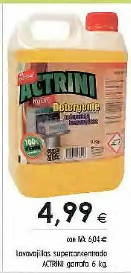 Cash Ifa Lavavajillas Superconcentrado Actrini Garrafa oferta