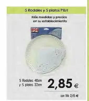 Cash Ifa 5 Rodales Y 5 Platos P&h oferta
