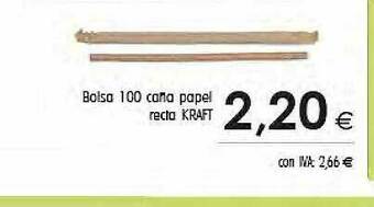 Cash Ifa Bolsa 100 Caña Papel Recta Kraft oferta