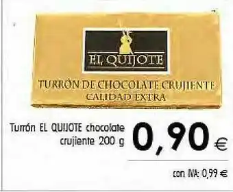 Cash Ifa Turrón El Quijote Chocolate Crujiente oferta
