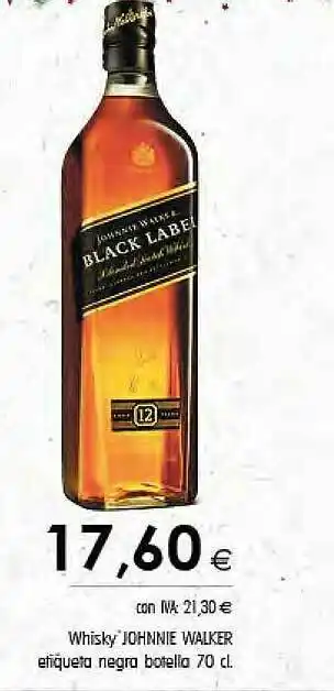 Cash Ifa Whisky Johnnie Walker Etiquta Negra oferta