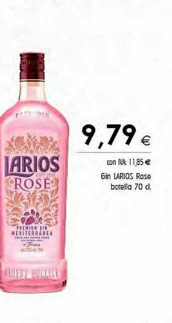 Cash Ifa Gin Larios Rose oferta