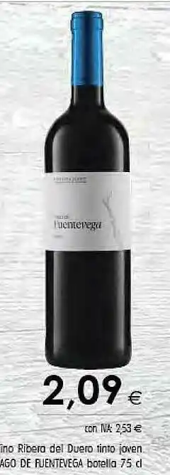 Cash Ifa Vino Ribera Del Duero Tinto Joven Lago De Fuentevega oferta