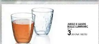 Coferdroza Juego 6 Vasos Bulle Luminarc oferta