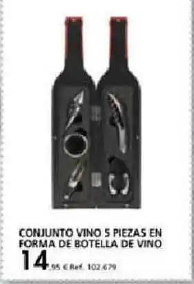 Coferdroza Conjunto Vino 5 Piezas En Forma De Botella De Vino oferta